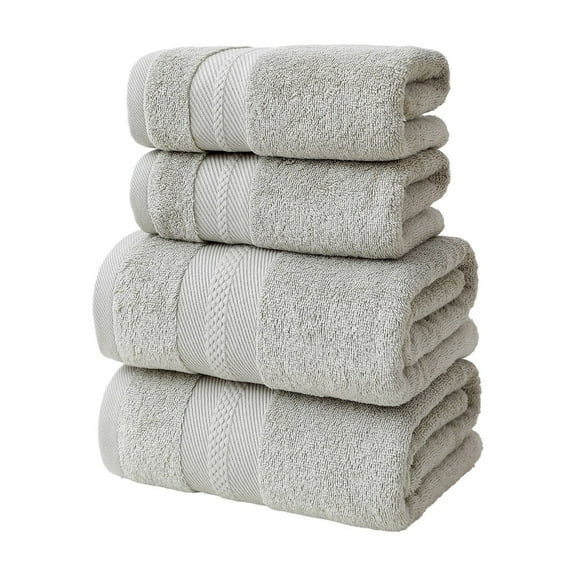Kyusrd Bedding Items!4 Pcs Bath Towels Set for Bathroom Thick Soft Absorbent Towel Set Of 4 Household Wash Face Gift Towel