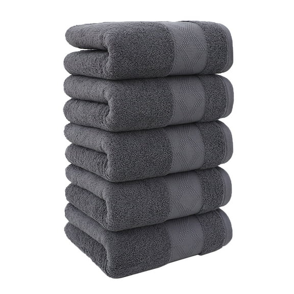 Kyusrd Bedding Items!5 Pcs Bath Towels Set for Bathroom Thick Soft Absorbent Towel Set Of 5 Household Wash Face Gift Towel