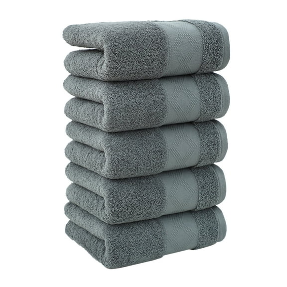 Kyusrd Bedding Items!5 Pcs Bath Towels Set for Bathroom Thick Soft Absorbent Towel Set Of 5 Household Wash Face Gift Towel