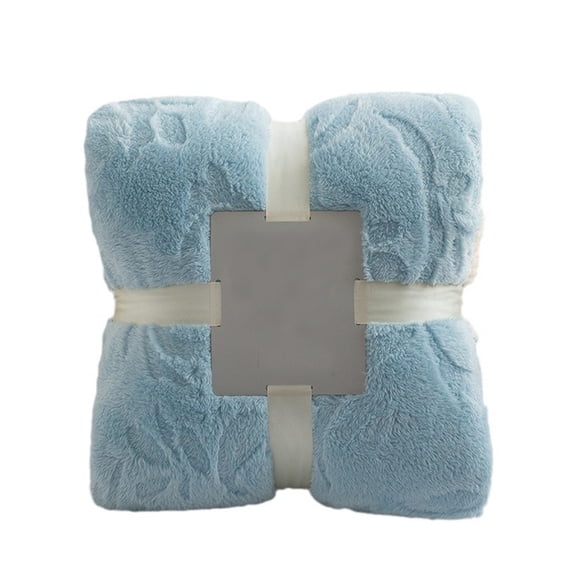 Kyusrd Bedding Items!Double Thickened Jacquards Lamb Is Wool Blanket Shu Velvet Taffeta Nap Cover Blanket Gift Blanket