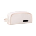 thumbnail image 1 of Kyusrd Canvas Large Capacity Pencil Pouch with Handheld Strap,Simple Zipper Stationery Bag 22x10x7cm,Holds Up to 60 Pens for Office Travel, 1 of 7