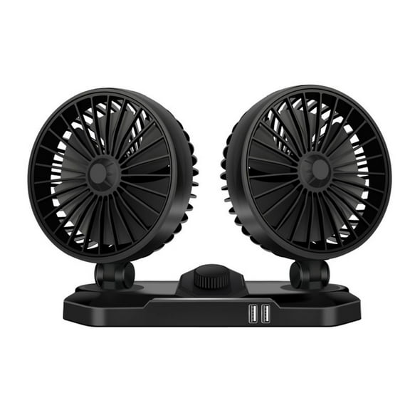 Kyusrd Car Fan,2 Speed 12V Circulator - 360 Degree Rotatable Auto Fan for Sedan SUV,RV,Boat,Auto Vehicles