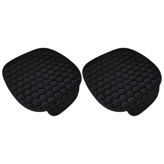 Kyusrd Car Seat Cushion Winter Plush No Backrest No Binding Warm Cushion Car Cushion 2pc