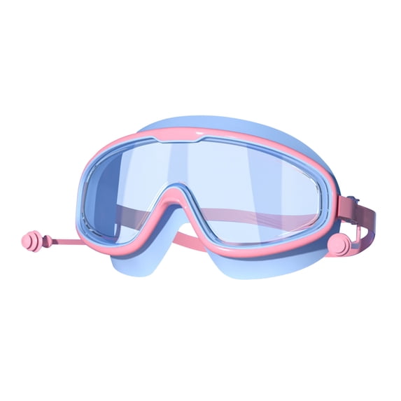 Kyusrd Children's Swimming Goggles Large Frame HD Waterproof Eye Protection Fashionable Swimming Goggles Equipment Students