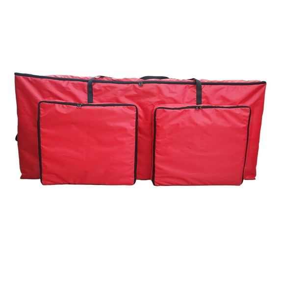 Kyusrd Christmas Tree Storage Bag for Artificial Pine Tree,With Two Big Pockets,Handles and Zipper,Waterproof Large Capacity Quilt Clothing Warehouse Tools Finishing Storage Bag