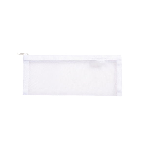 Kyusrd Clear Mesh Lightweight Zipper Pencil Case,Transparent Stationery Bag with Portable Design,Versatile Organizer
