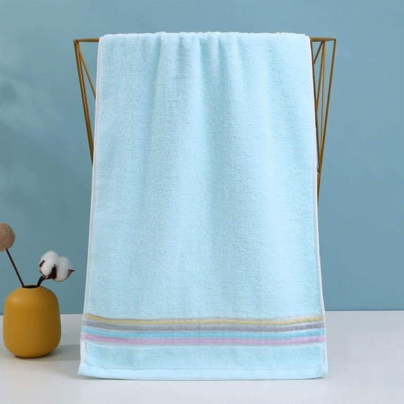 Kyusrd Cotton Hand Towels for Bathroom Gym,Dormitory essentials,Soft Absorbent Hand Towels for Face Spa Bath Gym Kitchen,Blue,32x72cm