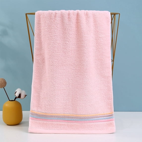 Kyusrd Cotton Hand Towels for Bathroom Gym,Dormitory essentials,Soft Absorbent Hand Towels for Face Spa Bath Gym Kitchen,Pink,32x72cm