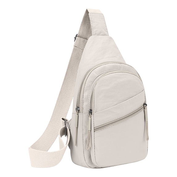 Kyusrd Crossbody Bag for Men Belt Bag With Zipper Pockets Casual Travel Bag Makeup bag With Adjustable Outdoor Sports Bag Shoulder Bag