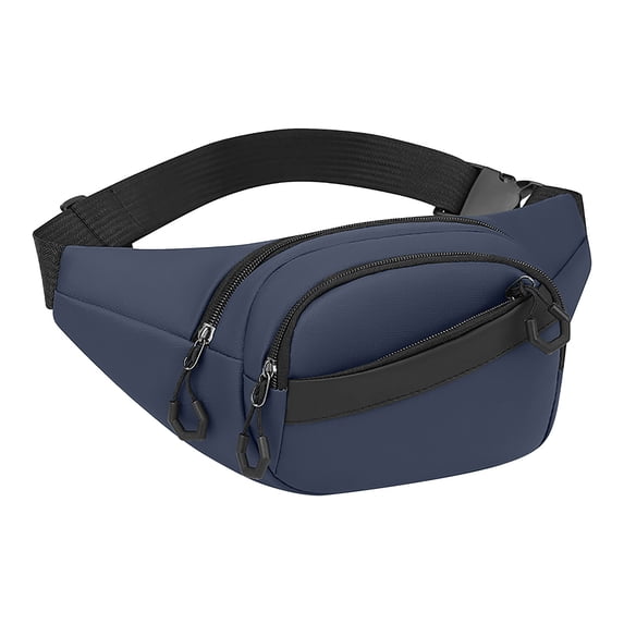 Kyusrd Crossbody Bag for Men Belt Bag With Zipper Pockets Casual Travel Bag Makeup bag With Adjustable Outdoor Sports Bag Shoulder Bag