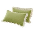thumbnail image 1 of Kyusrd Crystal Velvet Winter Pillowcase Solid Color Lace Pillowcase, 1 of 6