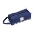 thumbnail image 1 of Kyusrd Double Layer Oxford Cloth Double Zipper Pencil Case,Simple Large Capacity Portable Pen Bag for Students, 1 of 6
