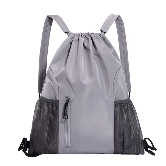Kyusrd Drawstring Backpack Large Capacity Backpack Leisure Fitness Outdoor Sports Multi Functional Solid Color Backpack