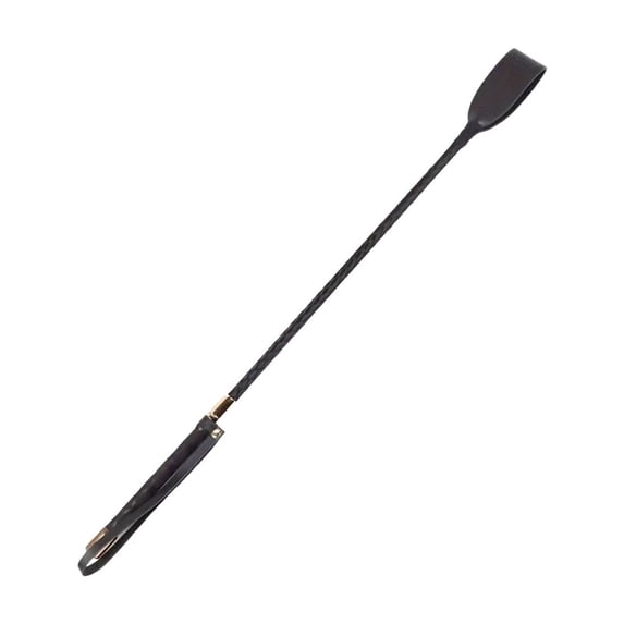Kyusrd Essentialed Whip for Equestrian Activities 17.7 In Leather Whip for Equestrian Activities/Performances Non Slip Handle