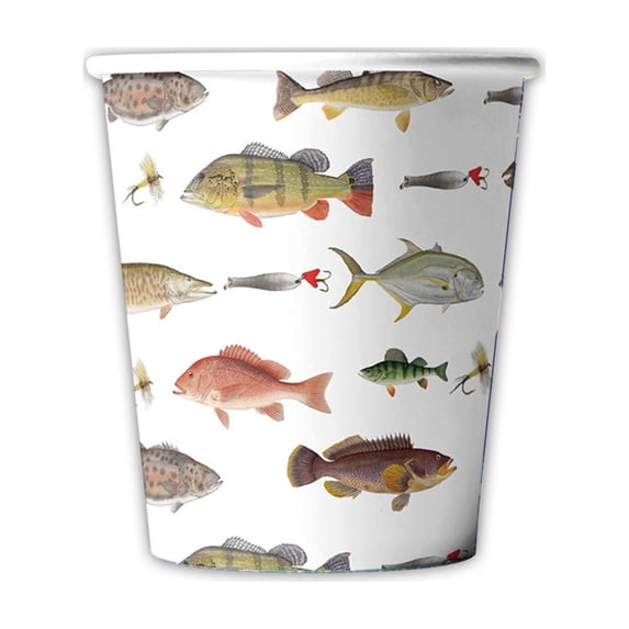 Kyusrd Fishing Theme Party Decoration Supplies Birthday Paper Party Decoration Set