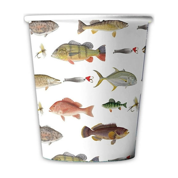 Kyusrd Fishing Theme Party Decoration Supplies Birthday Paper Party Decoration Set