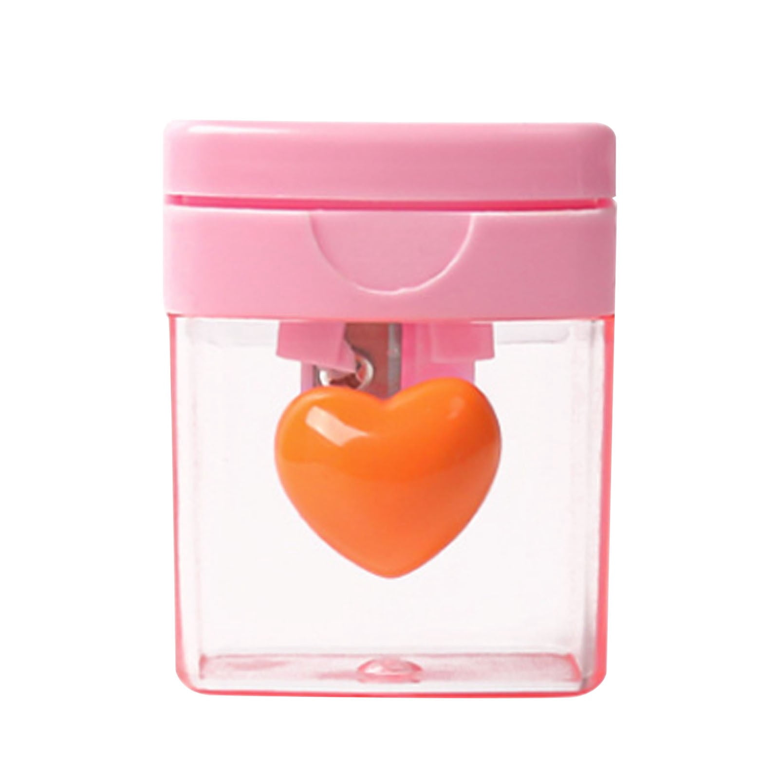 Shape Sharpener Color Kyusrd Four-Color Heart-Shaped Rotating Hole Pencil Sharpener With ...