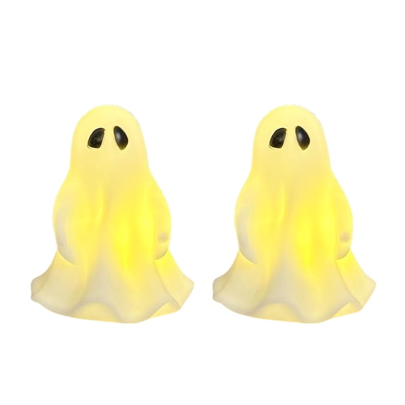 Kyusrd Ghost Lights for Halloween Decor,LED Lantern Light Horror Spooky Scary Lamp for Party Perfecl Cute Spooky Friendly Ghost