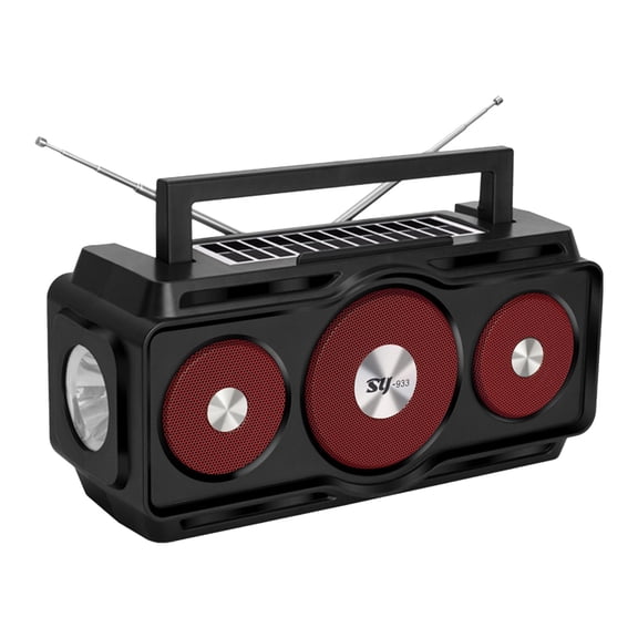 Kyusrd Gifts for Women Home Saving!Radio Waterproofs Bluetooth Speaker,Portable Digital AM FM Radio With Flashlight,Reading Lamp Solar Charging