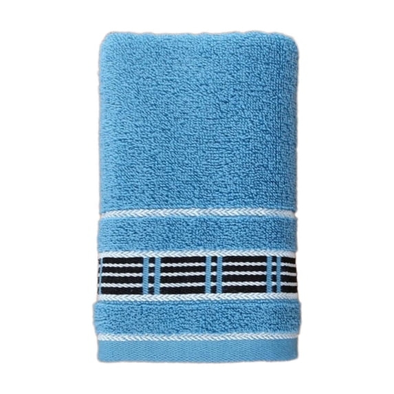 Kyusrd Hand Towels for Bathroom,Cotton Soft Absorbent Decorative Hand Towel for Face Spa Bath Gym Kitchen,Blue,34x74cm