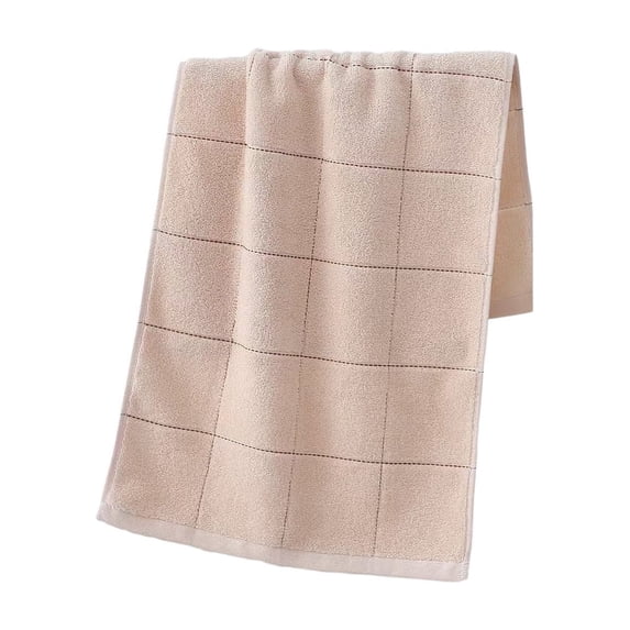 Kyusrd Hand Towels for Bathroom,Cotton Soft Absorbent Decorative Hand Towel for Face Spa Bath Gym Kitchen,Brown,34x72cm