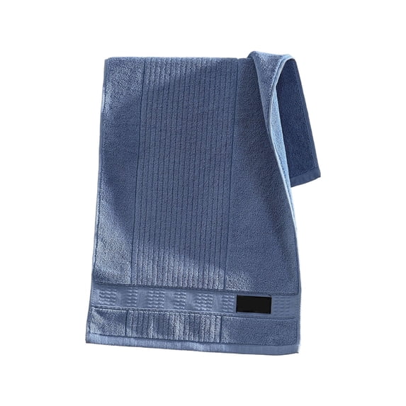 Kyusrd Hand Towels for Bathroom,Cotton Soft Absorbent Decorative Hand Towel for Face Spa Bath Gym Kitchen,Dark Blue,33x75cm