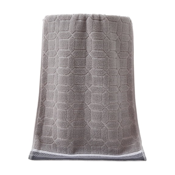Kyusrd Hand Towels for Bathroom,Cotton Soft Absorbent Decorative Hand Towel for Face Spa Bath Gym Kitchen,Gray,32x73cm