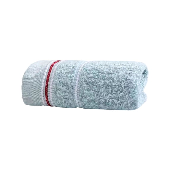Kyusrd Hand Towels for Bathroom,Cotton Soft Absorbent Decorative Hand Towel for Face Spa Bath Gym Kitchen,Light Blue,34x74cm