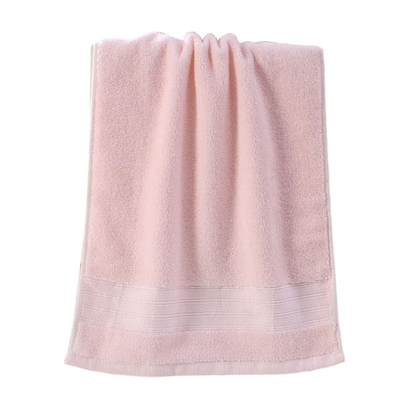Kyusrd Hand Towels for Bathroom,Cotton Soft Absorbent Decorative Hand Towel for Face Spa Bath Gym Kitchen,Pink,34x74cm