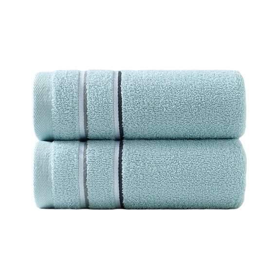 Kyusrd Hand Towels for Bathroom,Cotton Soft Absorbent Decorative Hand Towel for Face Spa Bath Gym Kitchen,Sky Blue,35x75cm