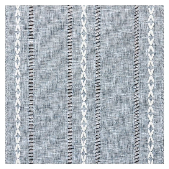 Kyusrd Hemstitched Table Runner Cottons Linen Table Runners Embroidered Striped Boho Table Runner Home Decor