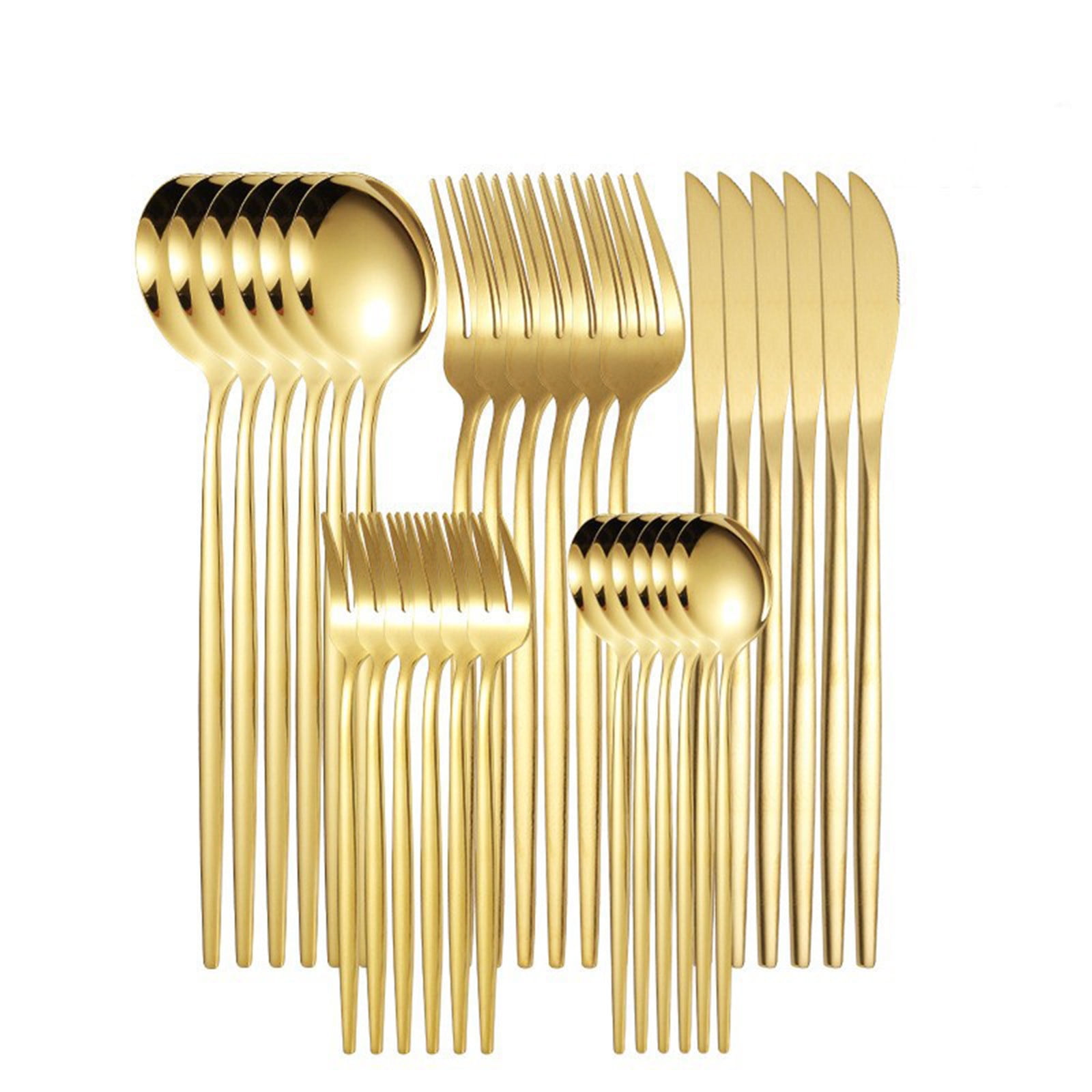 Kyusrd Home Clearance!Stainless Steel Knife Fork And Spoon Cutlery 30