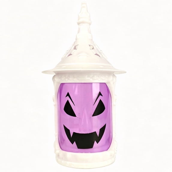 Kyusrd Led Candlelight Lamp for Halloween Decor,Pumpkin Face Mini LED Flickering Candle Vintage Desktop Light Decor