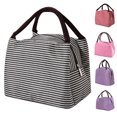 thumbnail image 1 of Kyusrd Lunch Box Insulated Reusable Portable Stripe oxford clothLunch Bag With Zipper and Hand Held Leakproof cooler Bag for Work Lunches Outdoor Picnics Lunch Box for Women Men, 1 of 9