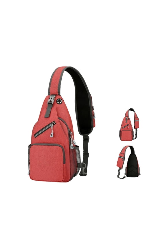 Men's Sling Bag Lightweight Crossbody Chest Bag Water Repellent Casual Daypack for Travel Outdoor Daily Use