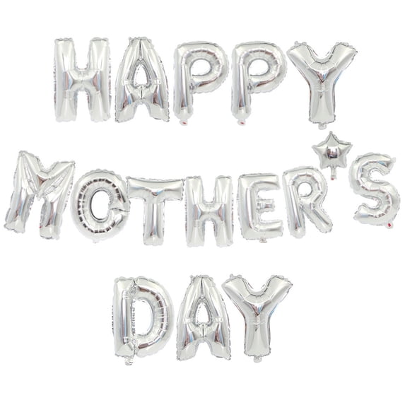 Kyusrd Mother's Day Gift for Women Girlfriend Happy Aluminum Foil Set for Party Letter Decoration