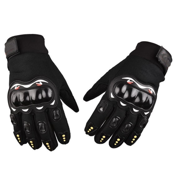 Kyusrd Motorcycle Riding Gloves With Hard Shells Protection Joint Guard Breathable and Slip Full-Finger Gloves