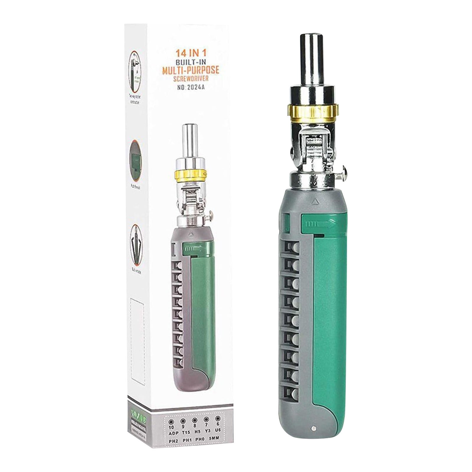 Kyusrd Multi-angle 14 In 1 Screwdriver Ratchet Plates Hand Shaped ...