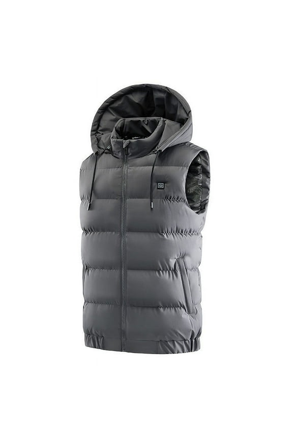 Nine Districts Heating Hooded Winter Warm Jacket USB Heating Undershirt Heating Undershirt Jacket