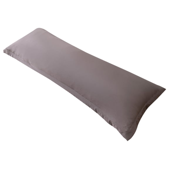 Kyusrd Pillows Case for Home,Gray Cottons Linen Body Pillow Cover Soft Breathable Washable Zipper Closure Long Pillowcase for Body Pillows Bedroom Bedding Couple Use and Pregnancy Support