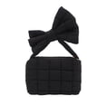 thumbnail image 1 of Kyusrd Pleated Bow Bag Women's Handbag Shoulder Solid Color Crossbody Bag, 1 of 6