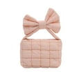thumbnail image 1 of Kyusrd Pleated Bow Bag Women's Handbag Shoulder Solid Color Crossbody Bag, 1 of 6