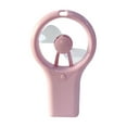 thumbnail image 1 of Kyusrd Portable Fan Mini Fan Quiet Personal Fan Desk Fan Mini Portable Fan Silent Powerful Handheld Fan Cute Design 3 Speed Small Desk Fan With Base Lightweight Makeup USB Rechargeable Fan, 1 of 8