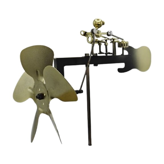 Kyusrd Practical Tools for Home Kitchen!Handmade Metal Drummer Windmill Stainless Steel Wind Drummer Steampunk Percussionist Sculpture Garden Decoration Wind Vanes Outdoor Metal Art