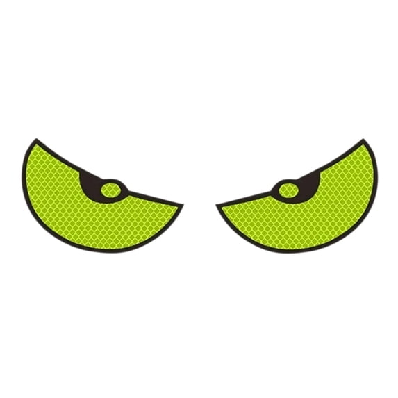 Kyusrd Reflective Car Stickers Devil's Eye Car Stickers Reflective Decorative Car Stickers Car Window Car Rear Personalized Stickers Two-piece Set,Green