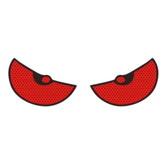 Kyusrd Reflective Car Stickers Devil's Eye Car Stickers Reflective Decorative Car Stickers Car Window Car Rear Personalized Stickers Two-piece Set,Red