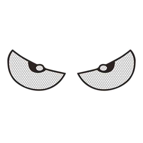 Kyusrd Reflective Car Stickers Devil's Eye Car Stickers Reflective Decorative Car Stickers Car Window Car Rear Personalized Stickers Two-piece Set,White
