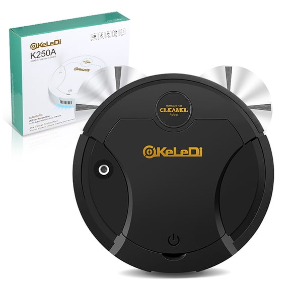 Kyusrd Robot Vacuum Cleaner Strong Suction Robotic Vacuum Cleaner With Low Noise Vacuum Robot Sweeping Home Carpet Cleaner for Hard Floors Robot Sweeper