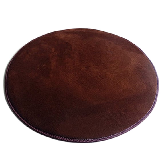 Kyusrd Round Solid Velvet Foam Carpets Area Rug Bedroom Doormat Floor Mat Mats