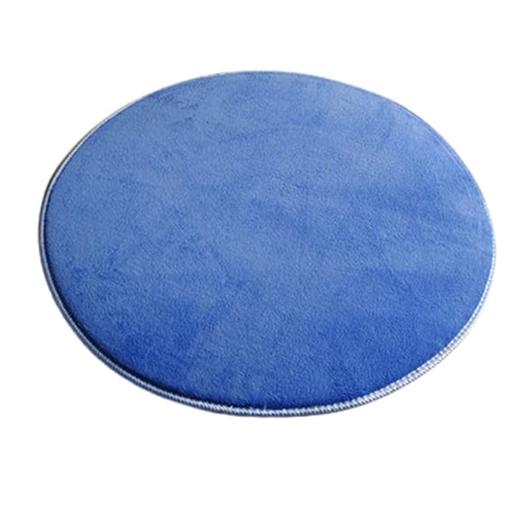 Kyusrd Round Solid Velvet Foam Carpets Area Rug Bedroom Doormat Floor Mat Mats